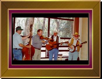 A little jammin' going on. Clements Reunion, Bushnell, Florida. March 1999.
