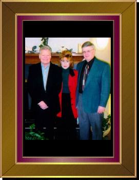 Millie's daughter Midge with PAPA Vassar and husband George. January 2000, Bartlett, TN