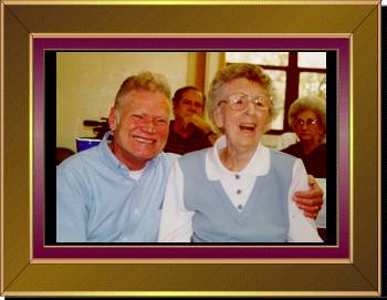 Vassar and Aunt Claudia, March 1999. In September, she turned 94 years young.